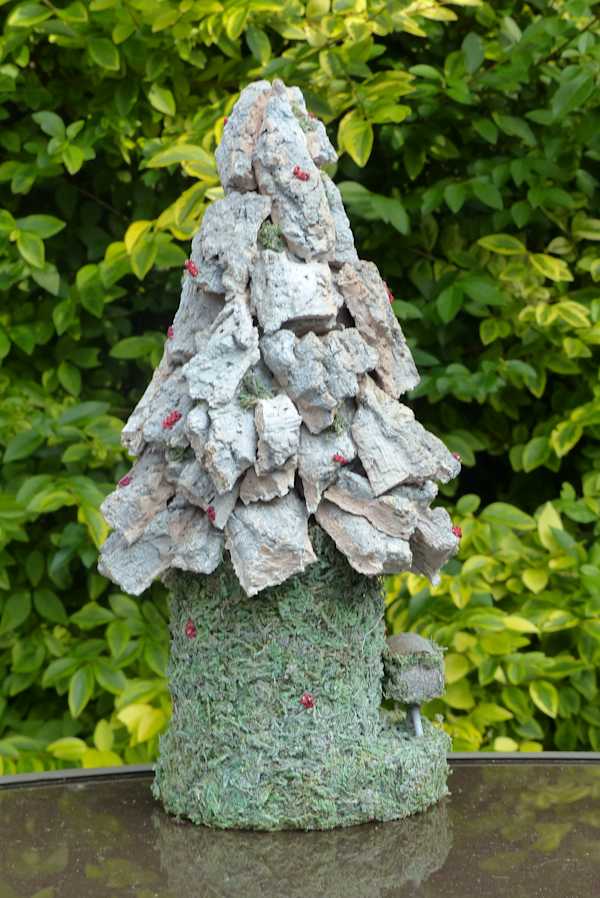 White Fairy House Sculpture