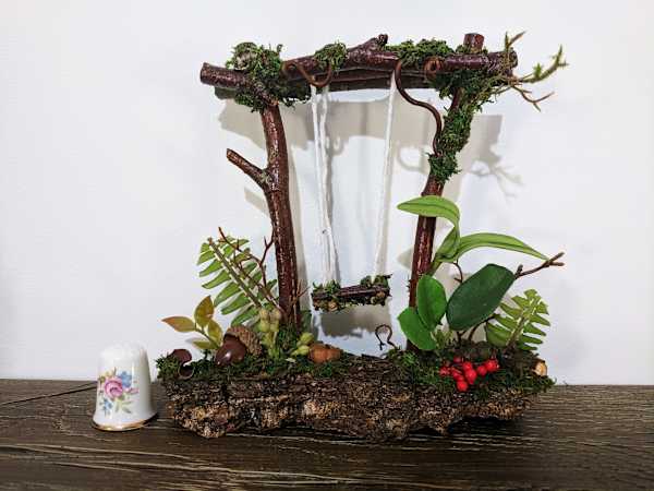 Woodland Fairy Garden Swing