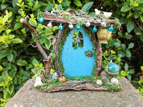 Blue Fairy Door