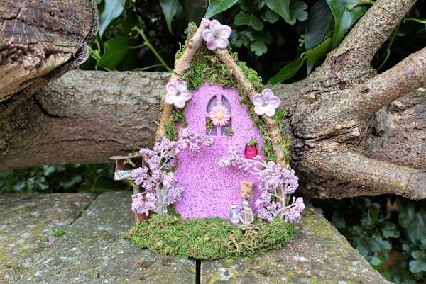 Flowery Pink Fairy Door