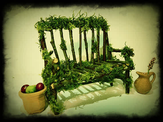 Miniature Fairy Garden Bench