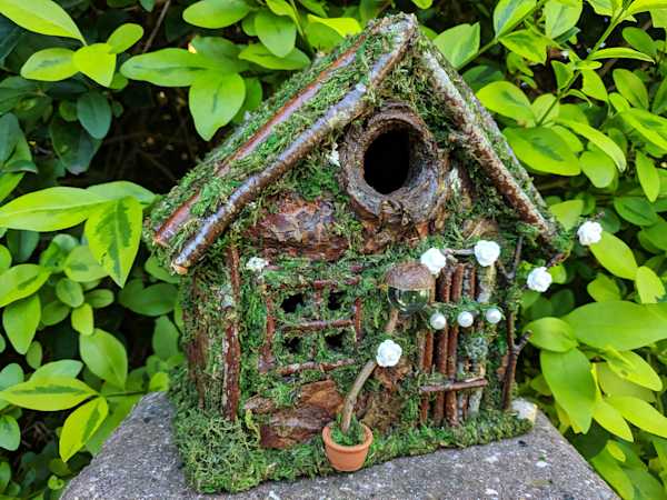 Miniature Wren Cottage Fairy House