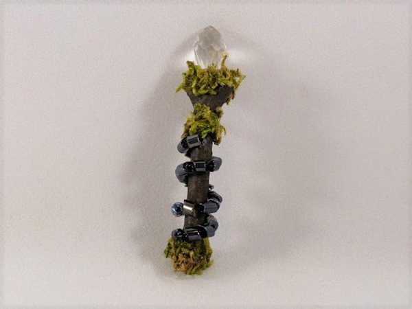 Fairy Wand with Black Bead Decoration