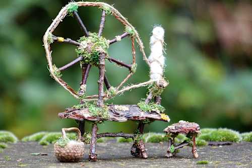 Miniature Spinning Wheel