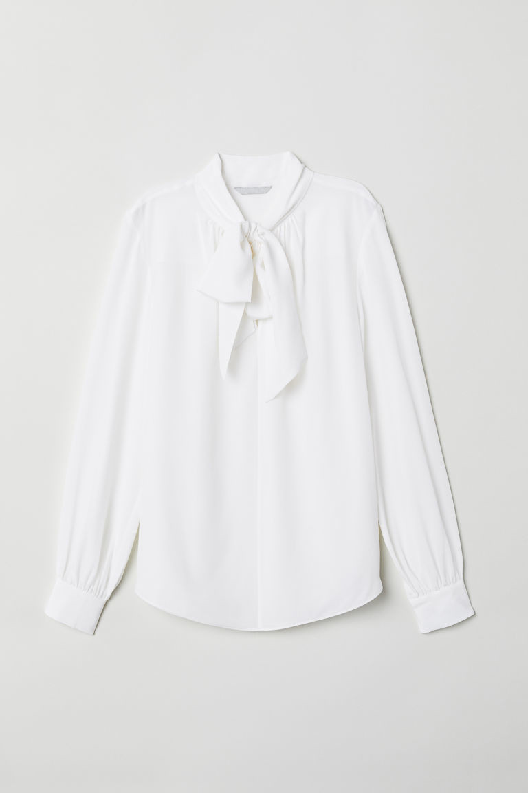 White Blouse in Premium Silk