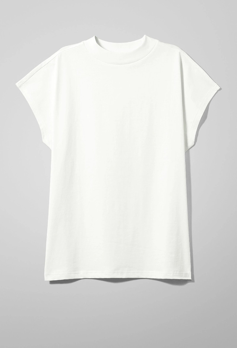 White T-shirt with Organic Cotton