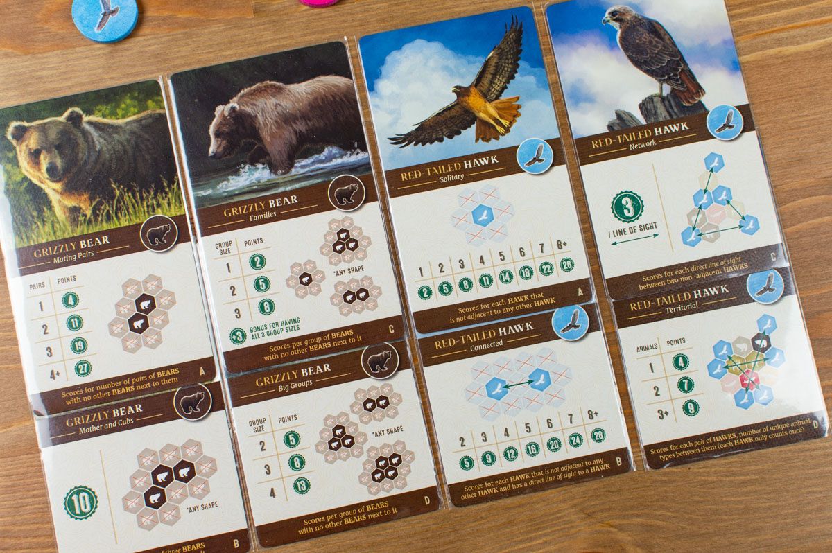 Cascadia állatfaj kártyák