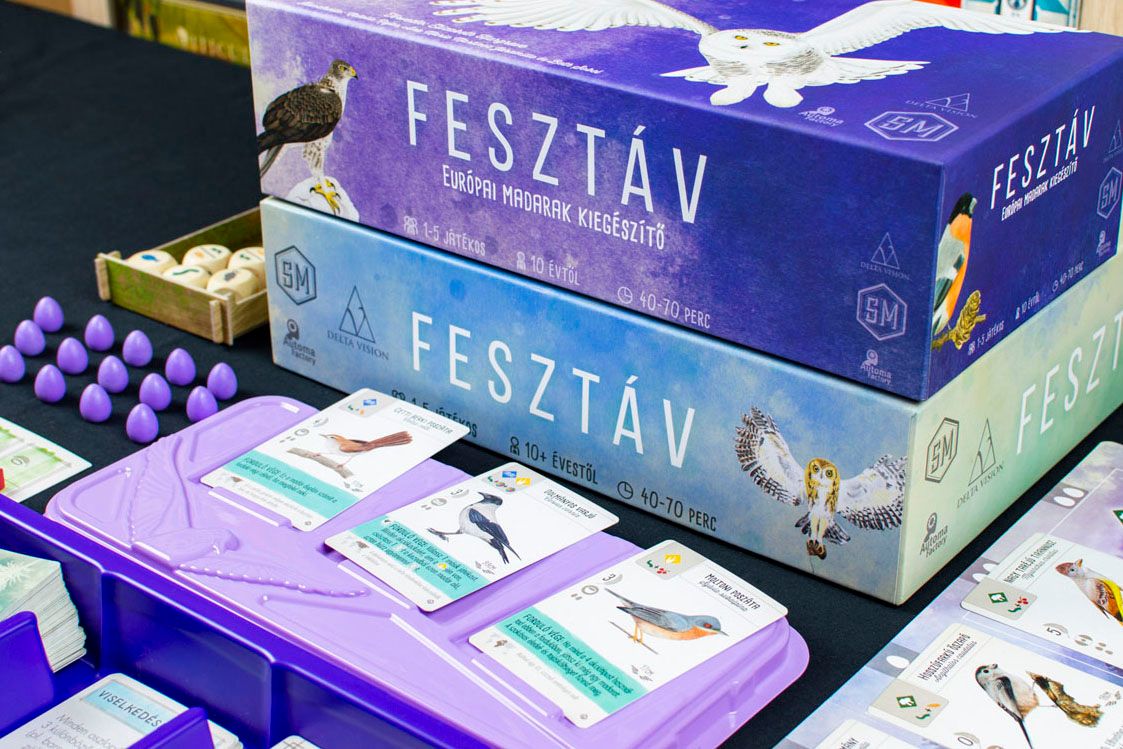 Fesztáv: Európai madarak kiegészítő társasjáték - dobozok