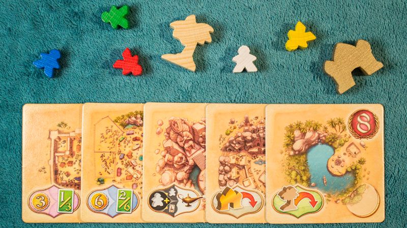 Five Tribes – Naqala Dzsinnjei - mezők típusai