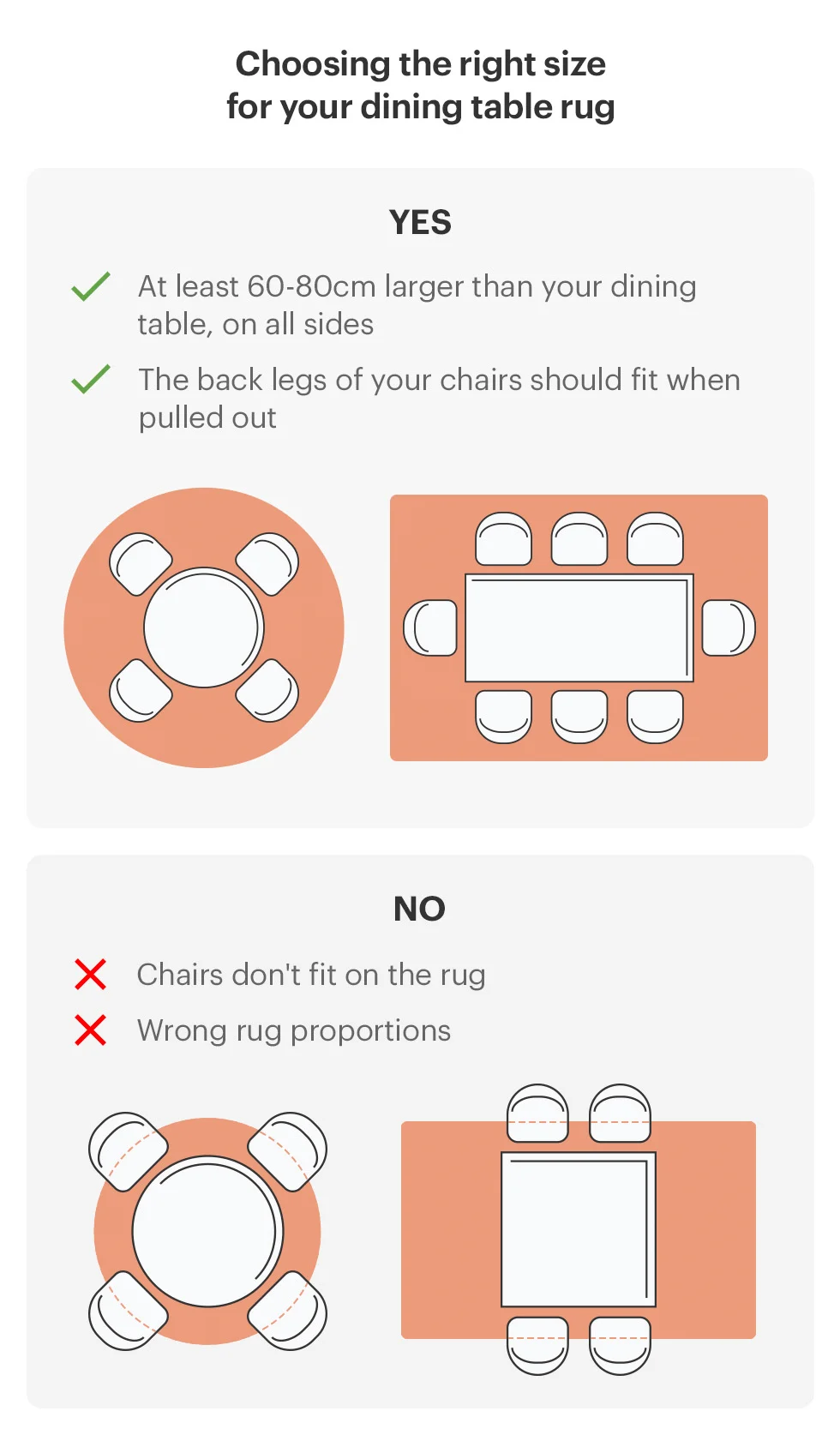 Circular Rug Under Rectangular Table Rugs Under Dining Tables: Yes Or No? | Furniture & Choice