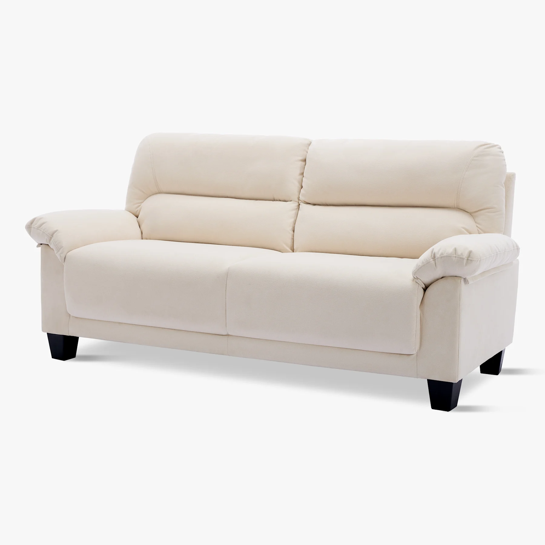 Austin Small 3 Seater Sofa, Ivory Classic Plush Fabric