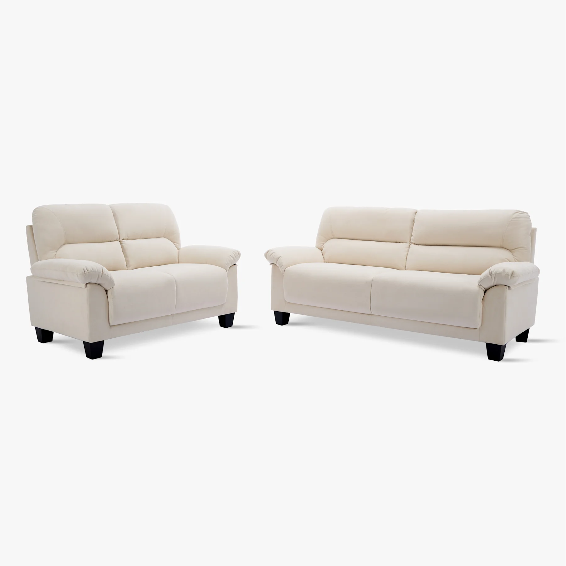 Austin Small 3+2 Seater Sofa Set, Ivory Classic Plush Fabric
