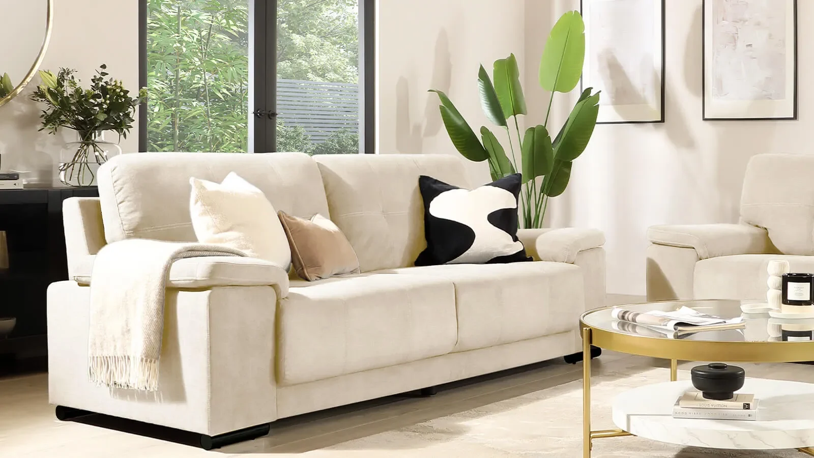 15 cream living room ideas to elevate your space > Banner