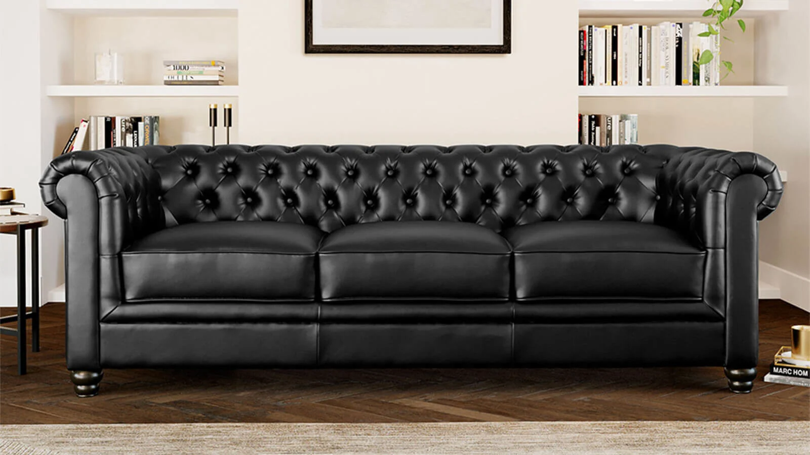 What colours go with a black sofa > banner