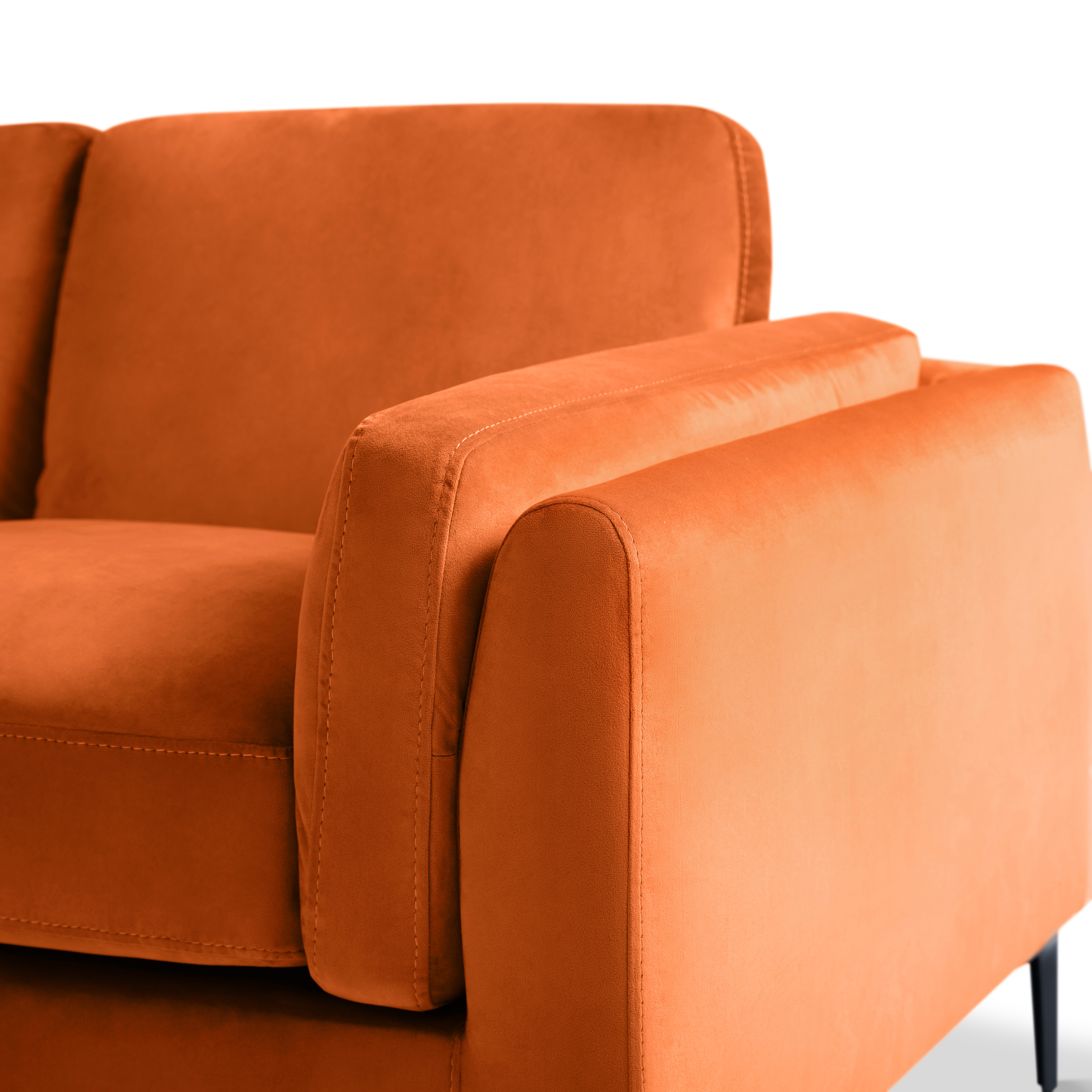 Lucia 2 Seater Sofa, Burnt Orange House Velvet Only £449.99