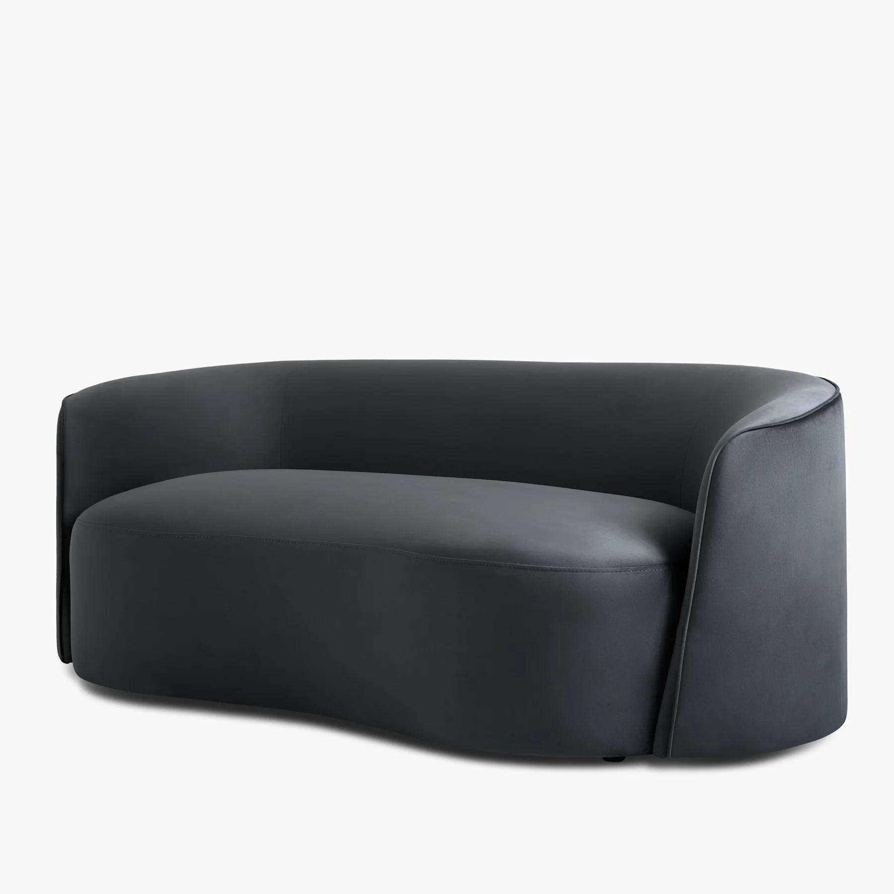 Hayworth 3 Seater Sofa, Charcoal Grey House Velvet