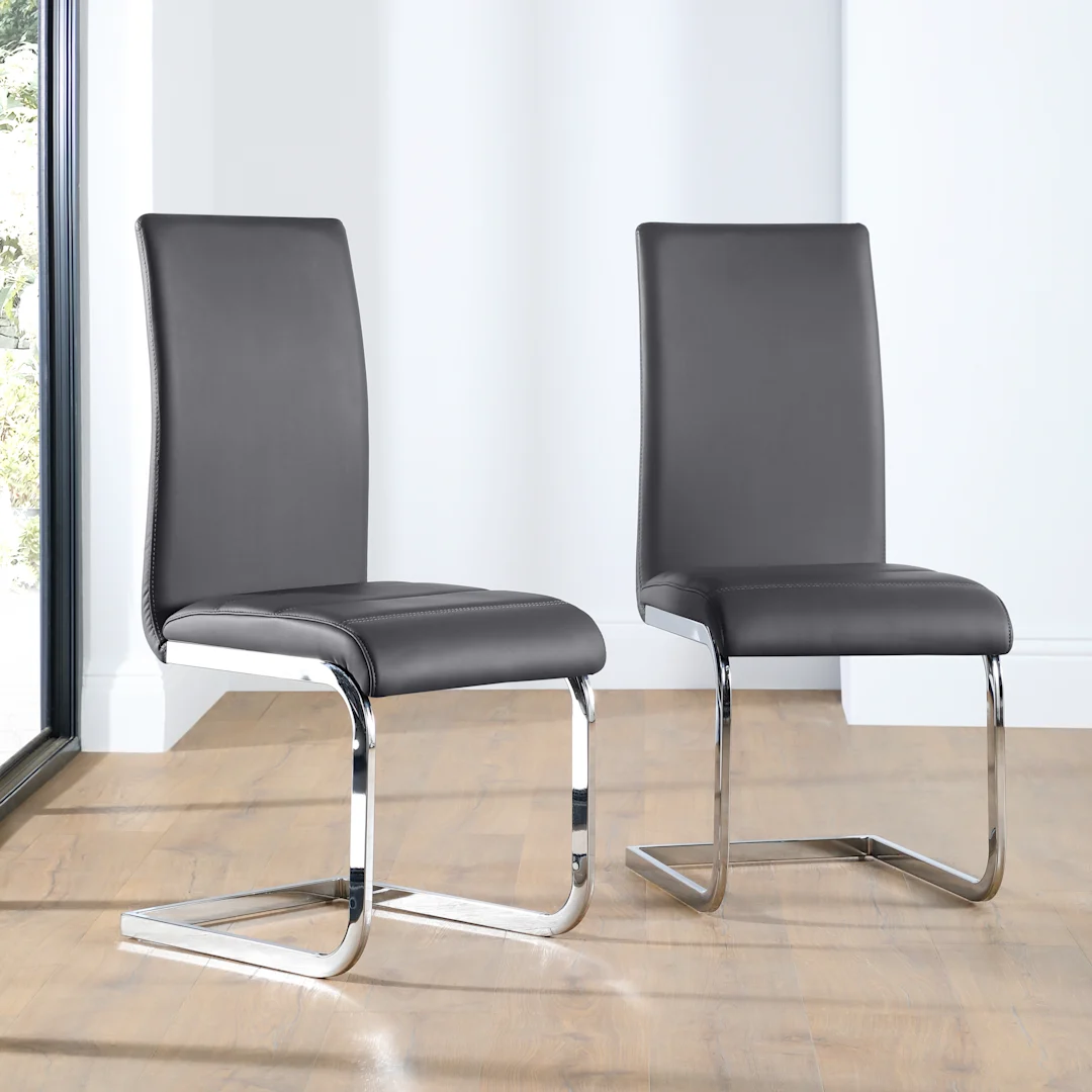 Chrome Leg Dining Chairs