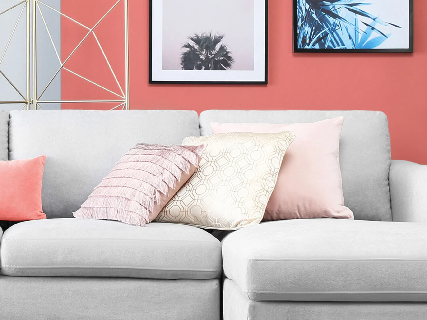 Coral Grey Modern Living Room Coral And Blue Living Room Simply Made