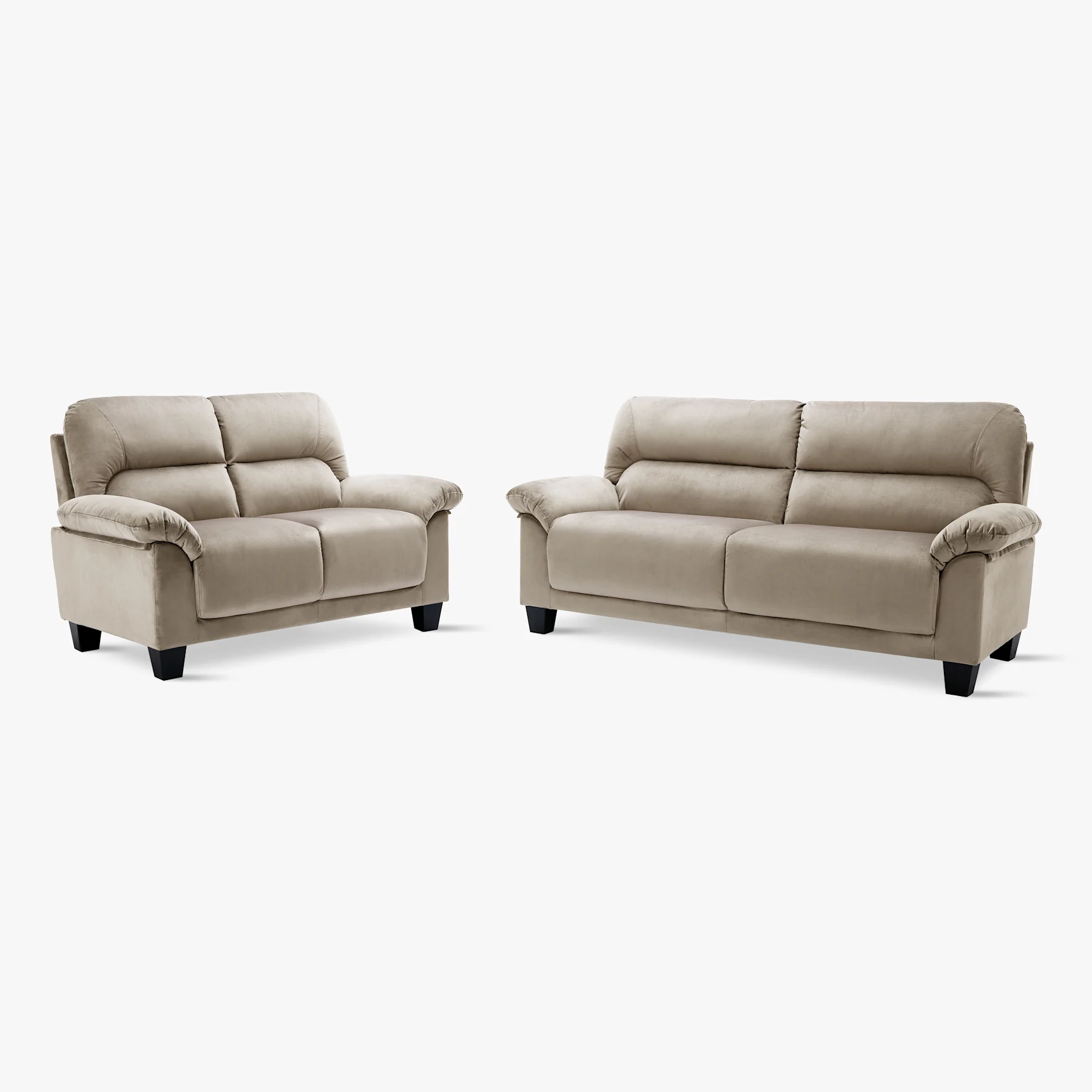 Austin Small 3+2 Seater Sofa Set, Champagne Classic Velvet