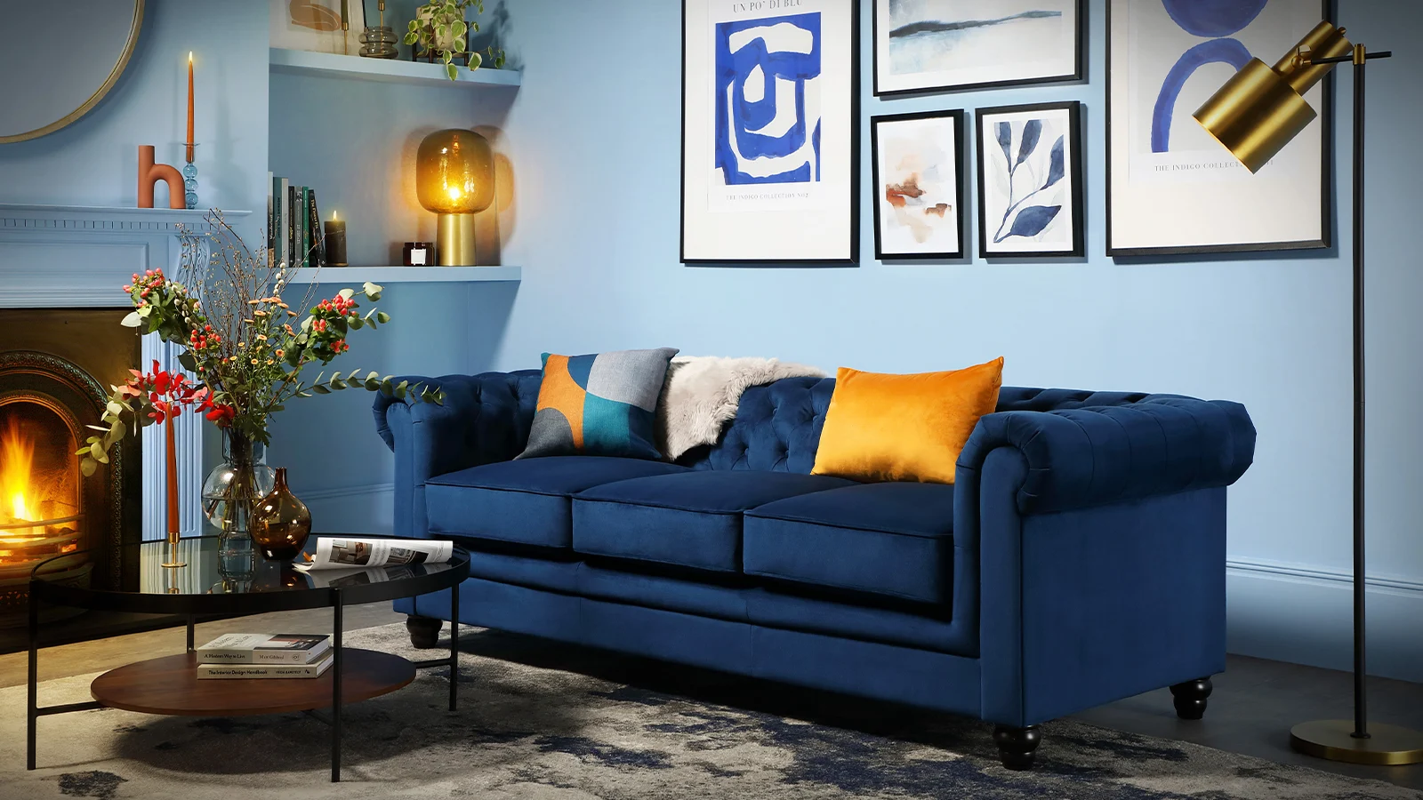 Autumn 2022 > Styling blue > banner > Hampton blue velvet