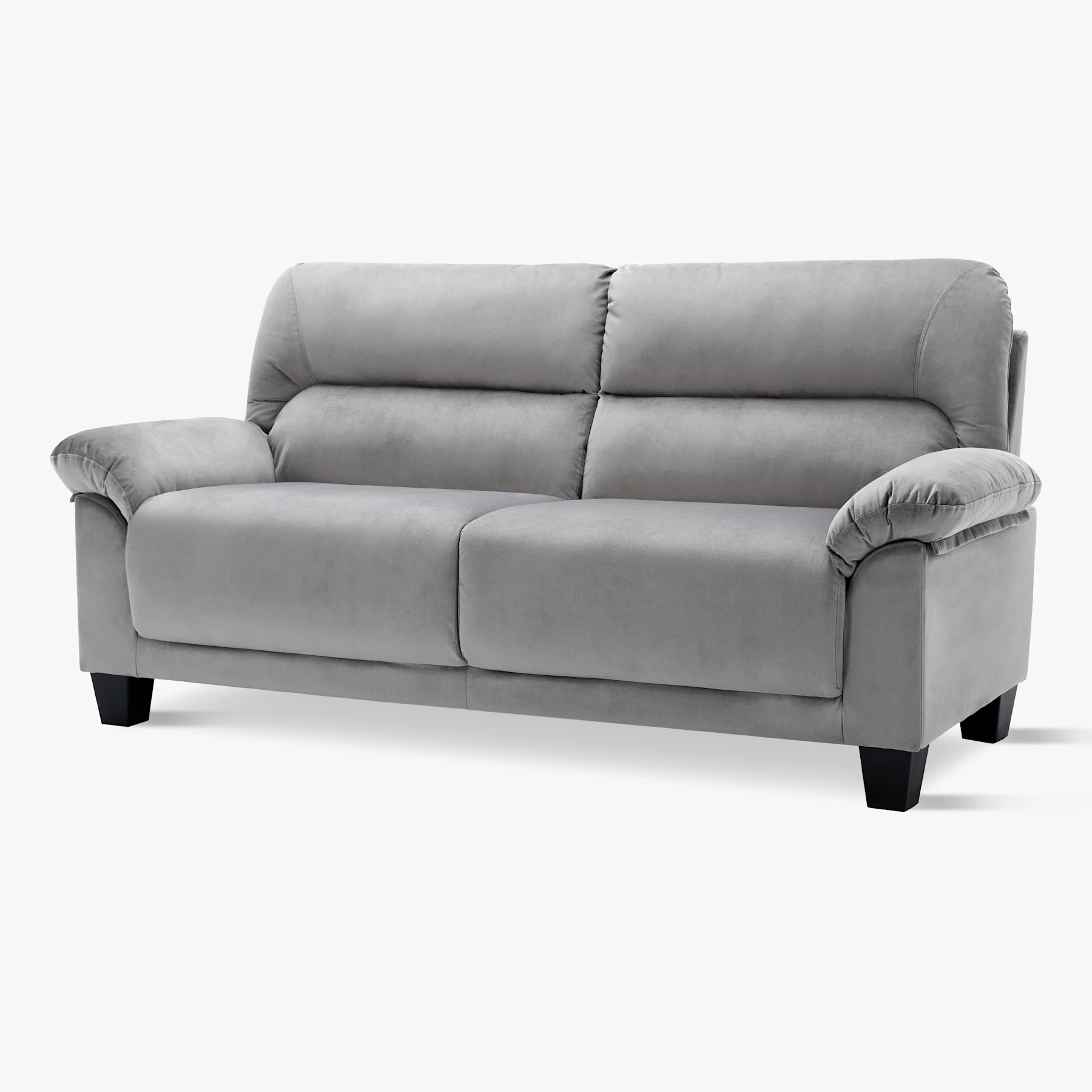 Austin Small 3 Seater Sofa, Grey Classic Velvet