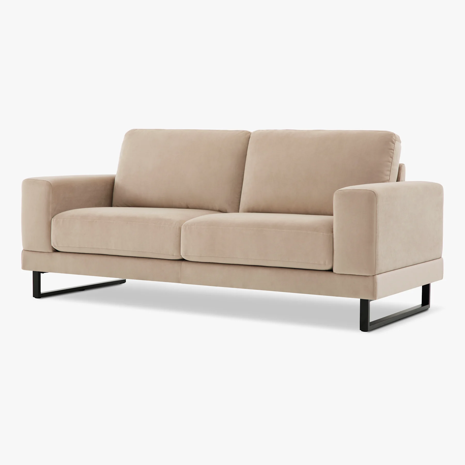 Alessia 3 Seater Sofa, Champagne Classic Velvet