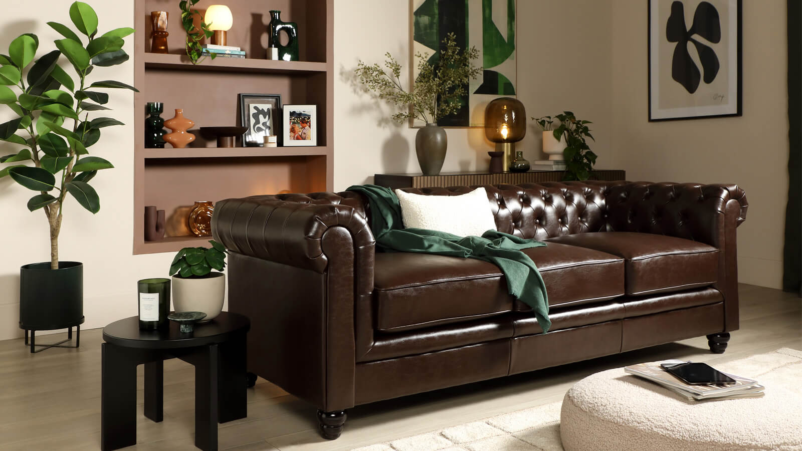 What Colours Go With A Brown Leather Sofa? | Furniture & Choice