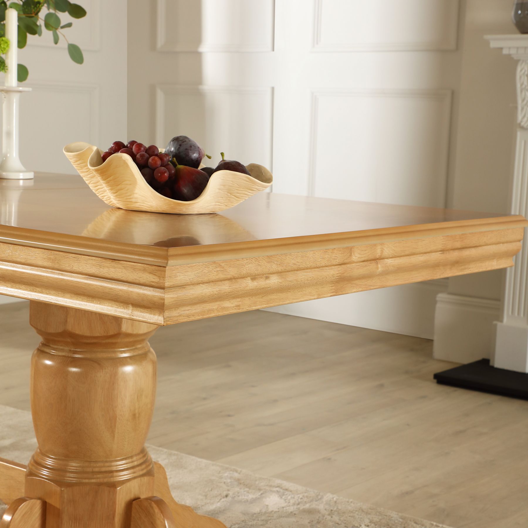 Chatsworth Extending Dining Table & 4 Salisbury Chairs, Natural Oak ...