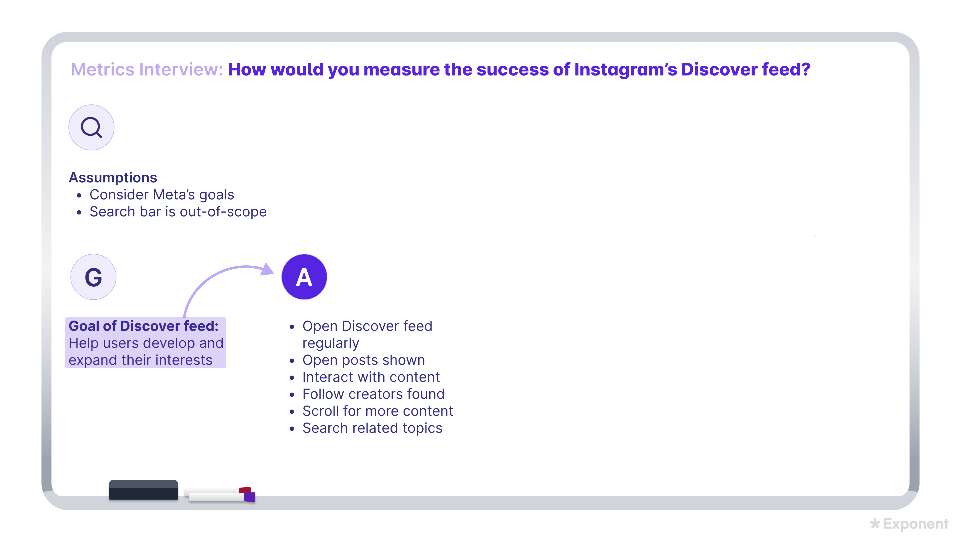 How to Answer Metrics Questions Whiteboard 3