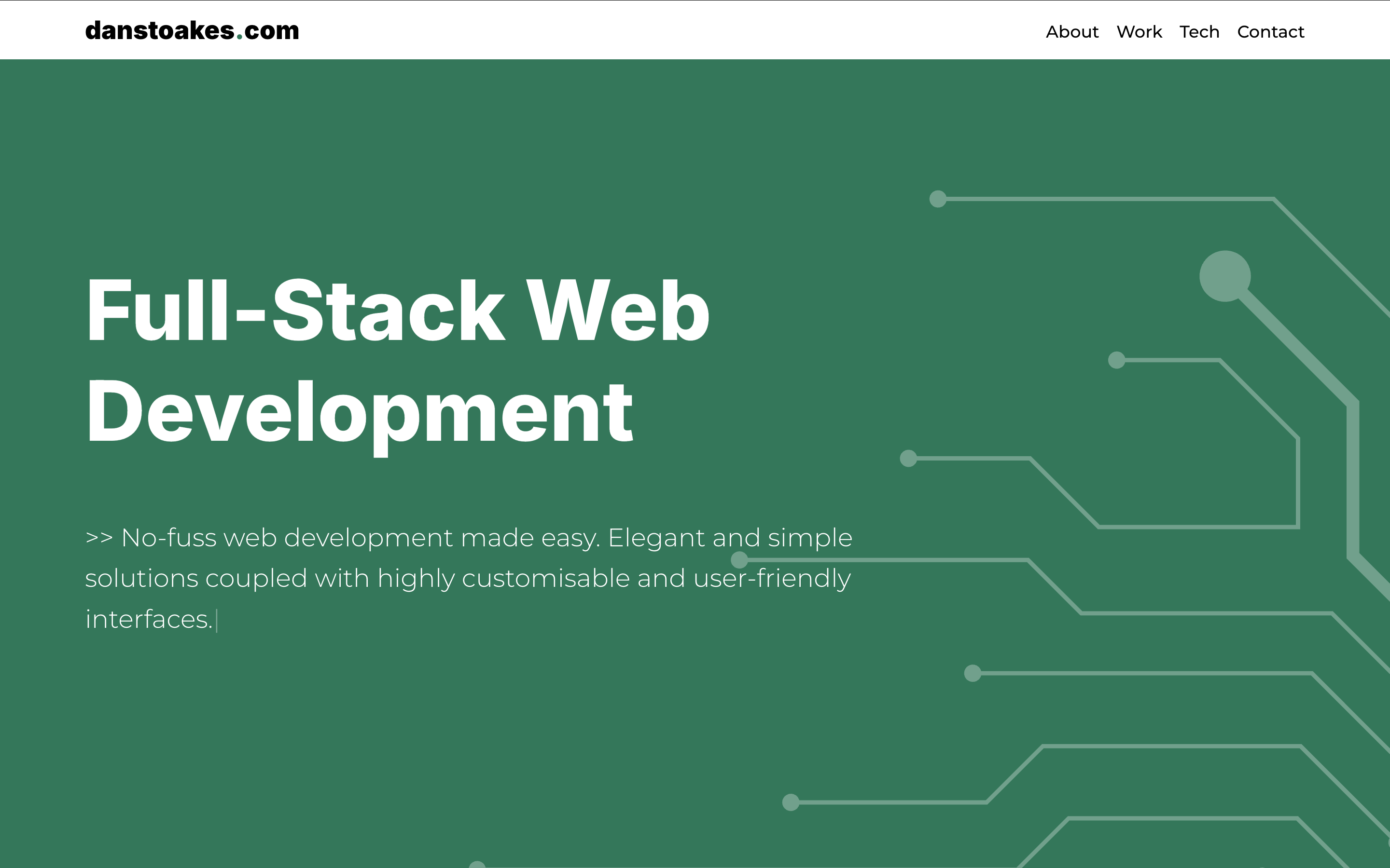 Screenshot of danstoakes.com (V2)