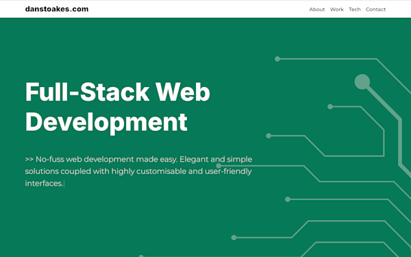 Screenshot of danstoakes.com (V2)
