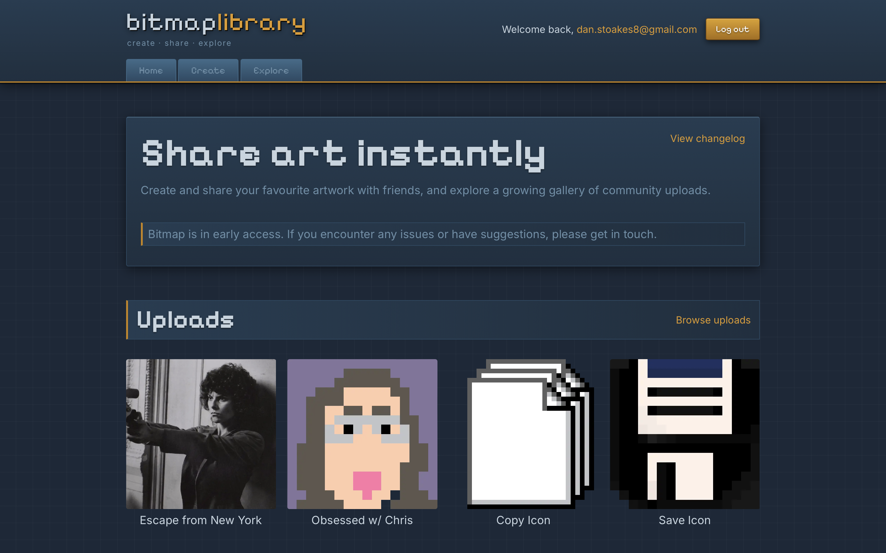Screenshot of Bitmap Library