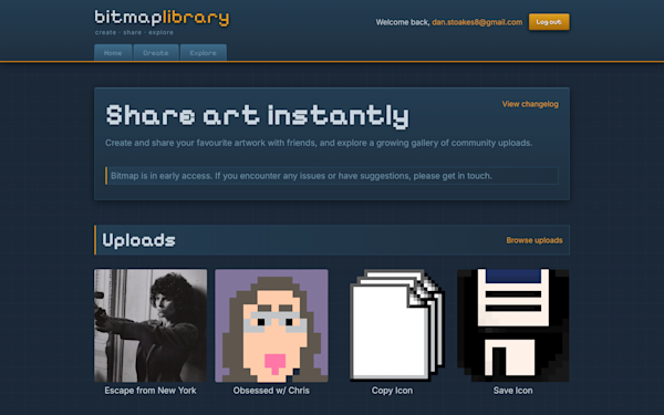 Screenshot of Bitmap Library