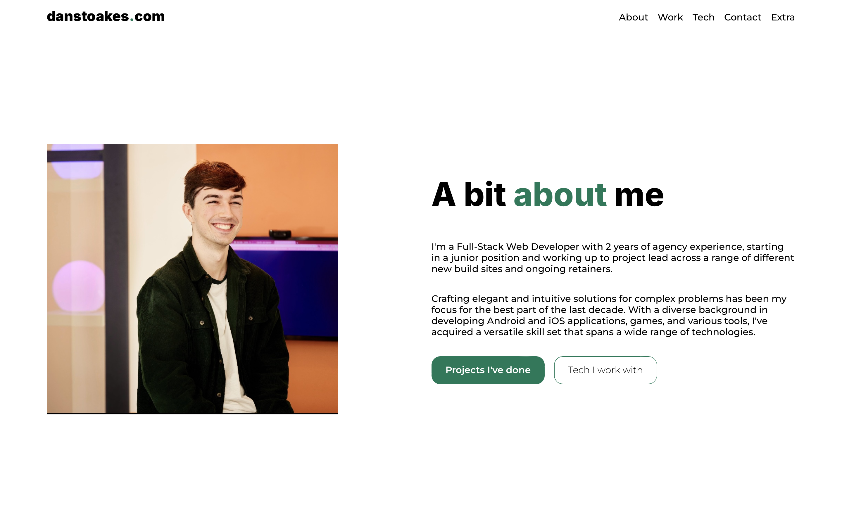 Screenshot of danstoakes.com (V1)