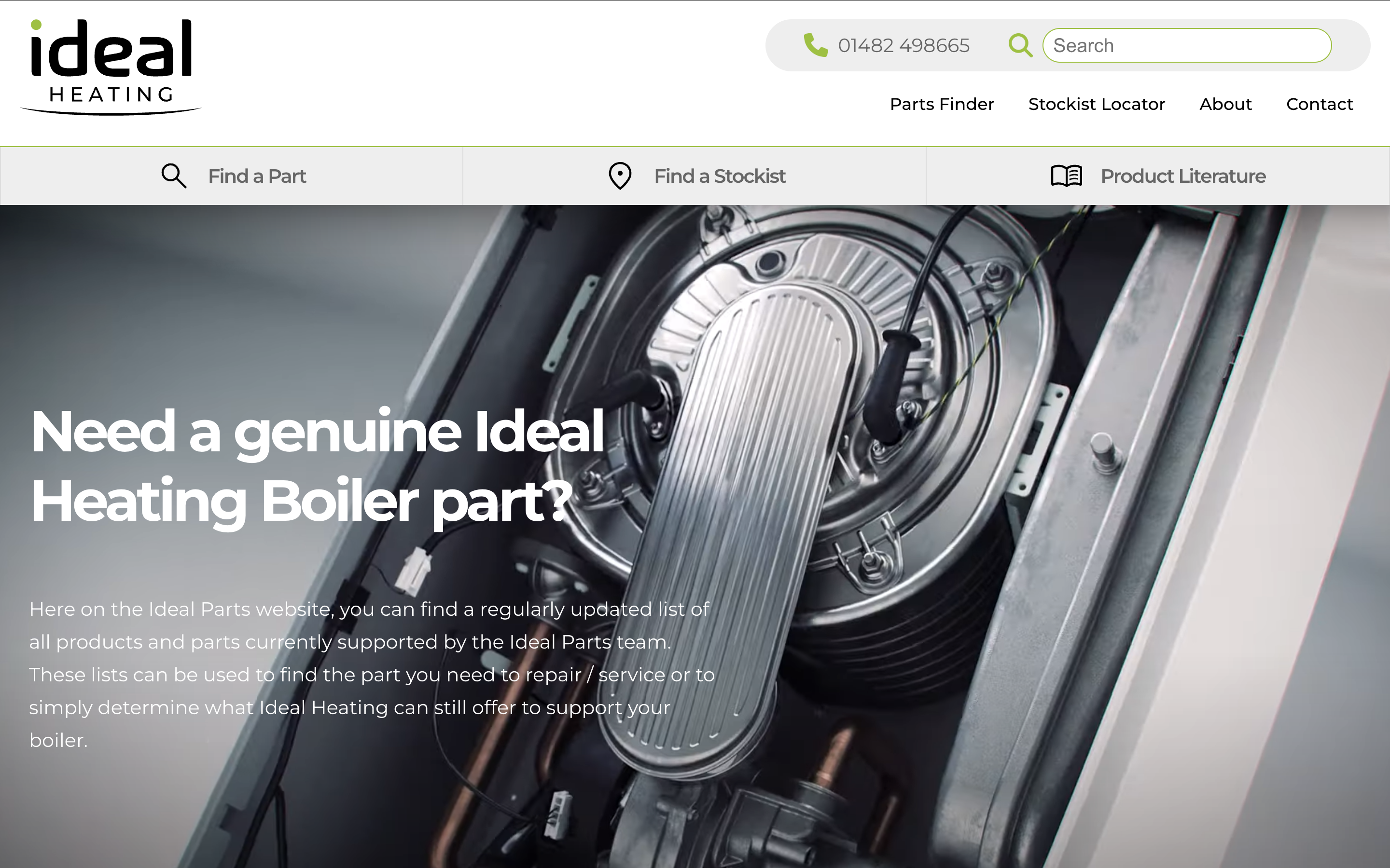 Screenshot of Ideal Parts