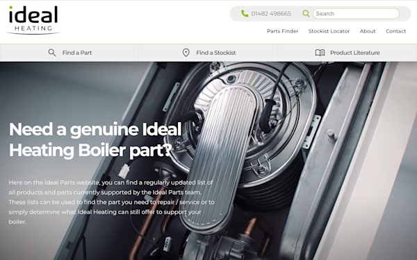 Screenshot of Ideal Parts