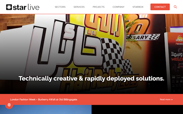 Screenshot of Star Live