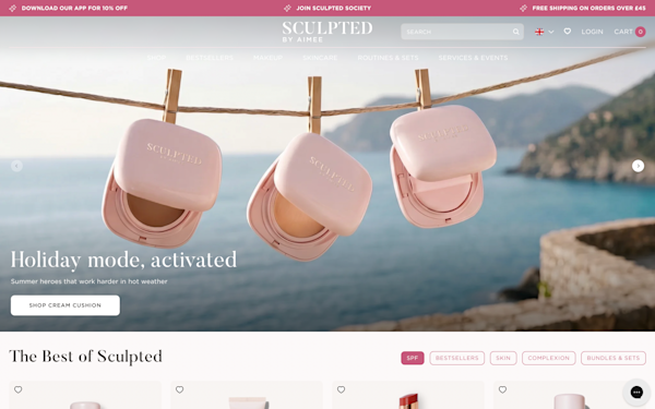 Screenshot of Sculpted By Aimee
