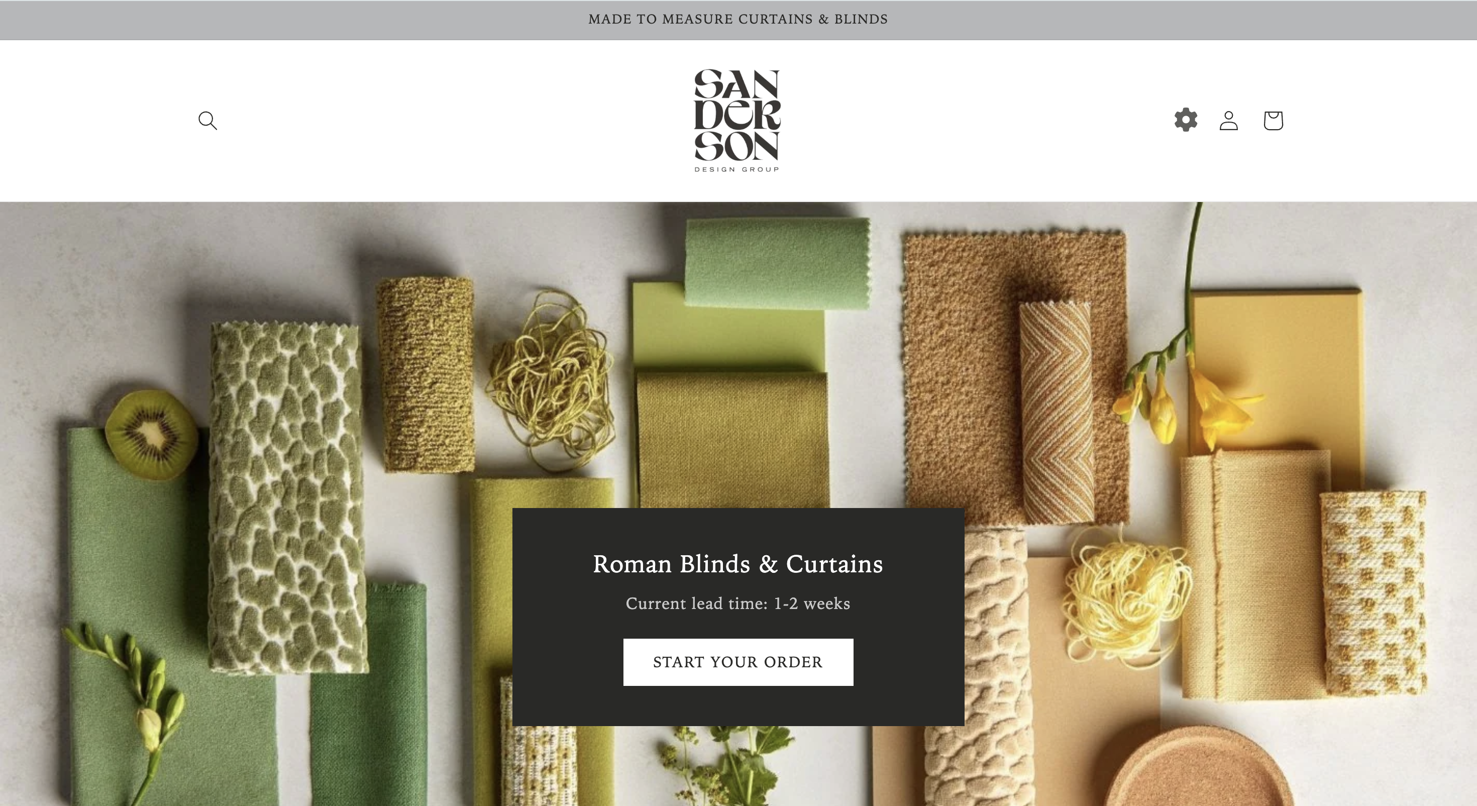 Screenshot of Made to Measure by Sanderson Design Group