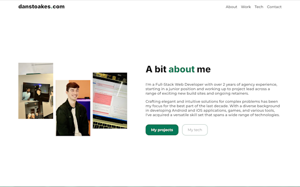 Screenshot of danstoakes.com (V2)