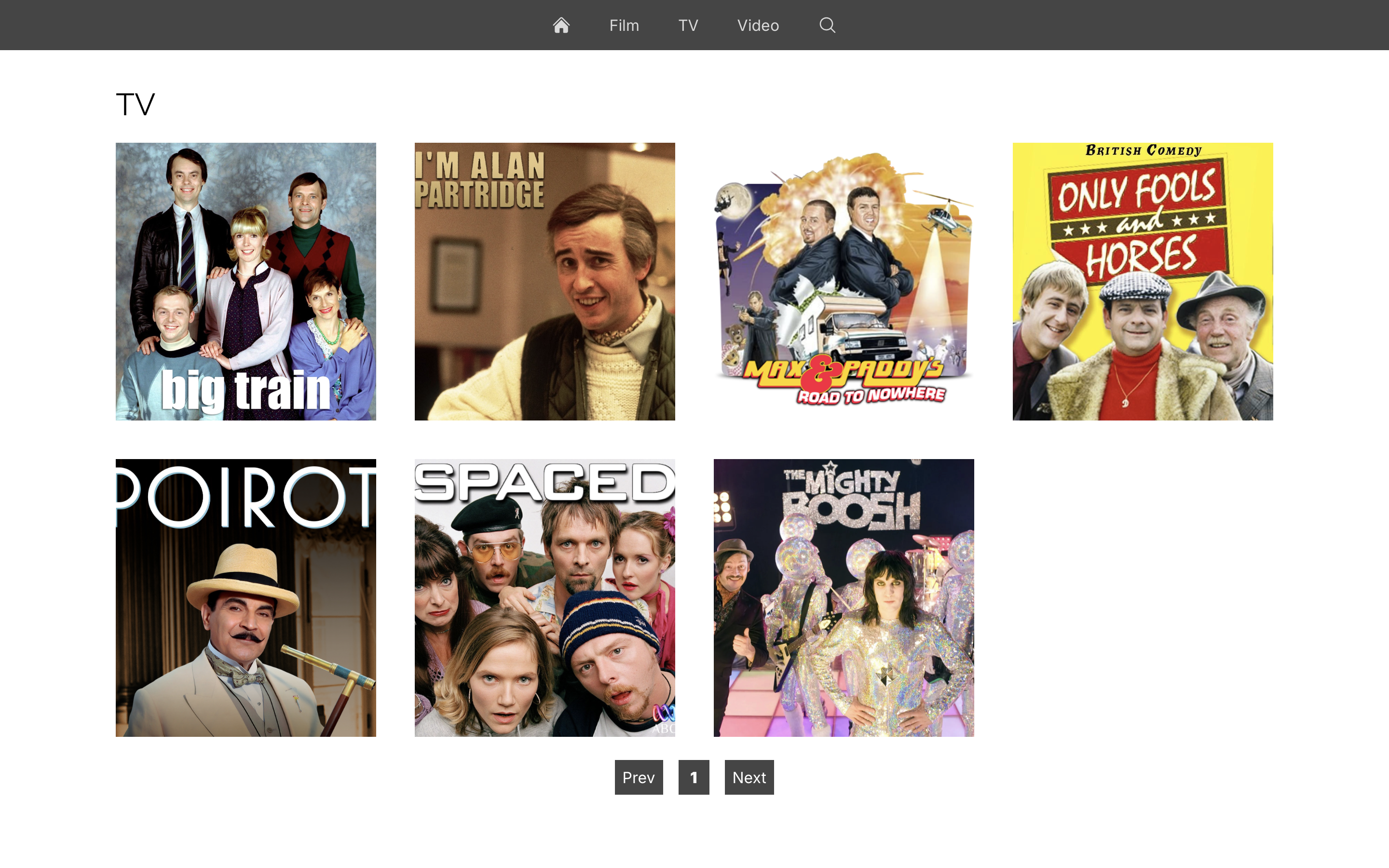 Screenshot of Raspberry Pi Media Library
