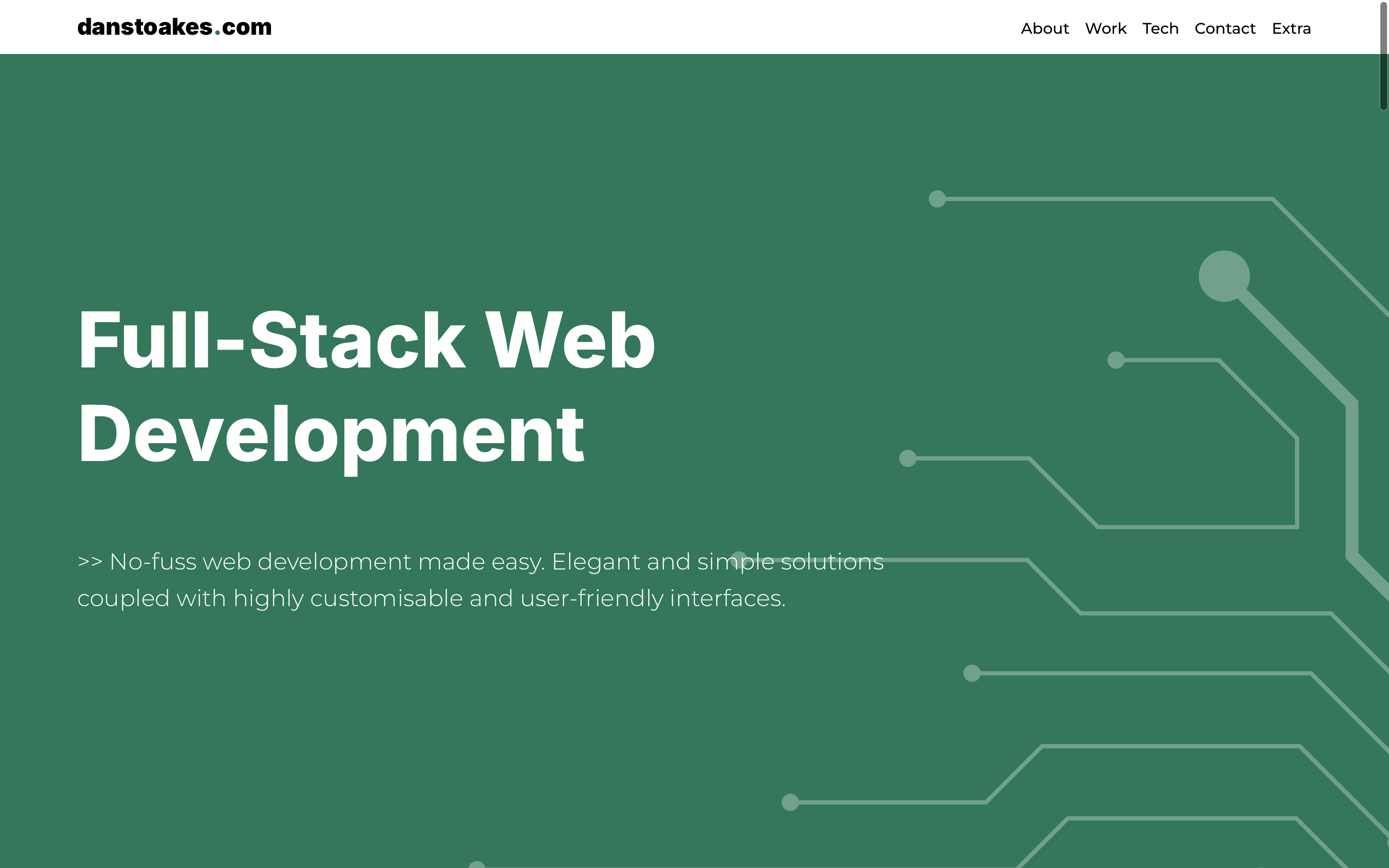 Screenshot of danstoakes.com (V1)