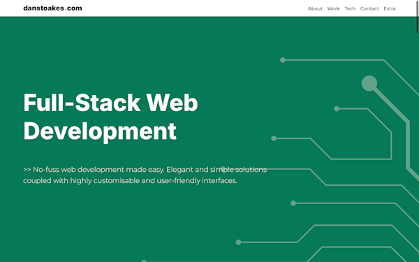 Screenshot of danstoakes.com (V1)