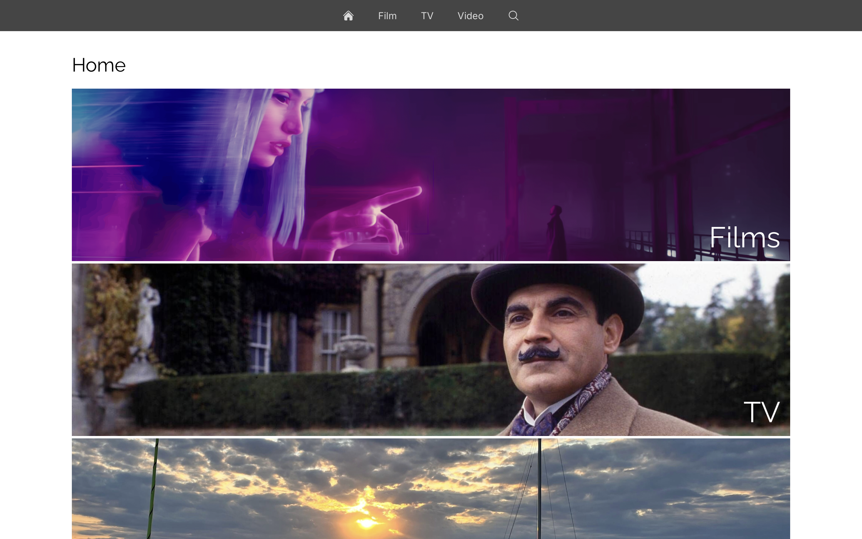 Screenshot of Raspberry Pi Media Library