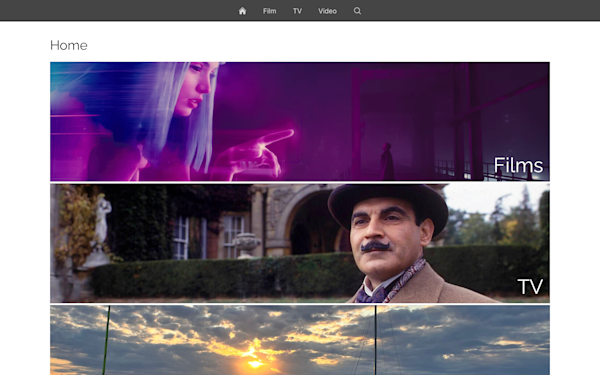 Screenshot of Raspberry Pi Media Library