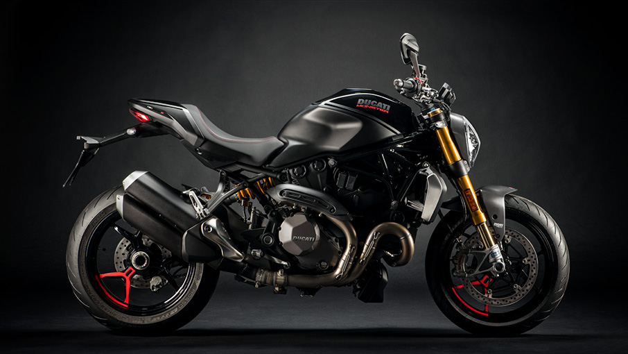 Matte Black Ducati Monster 1200 S