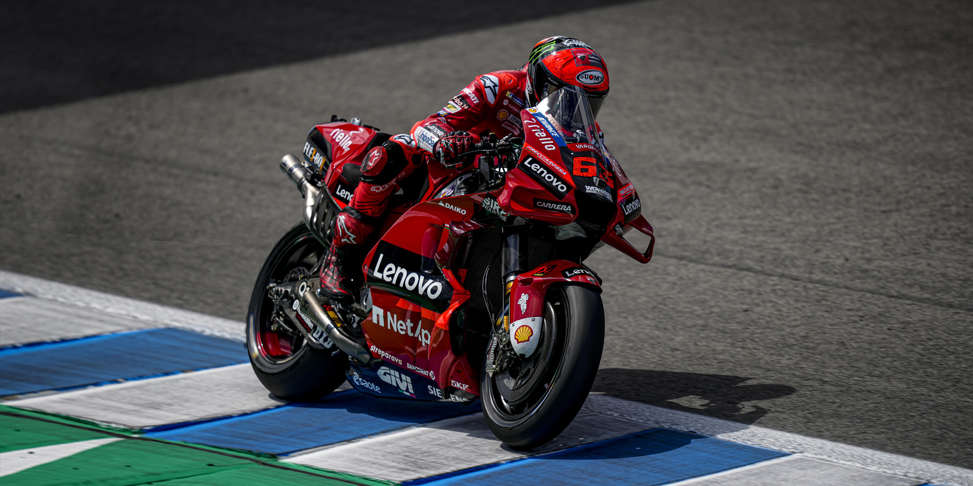The Ducati Lenovo Team arrives at Le Mans for the Grand Prix de France.