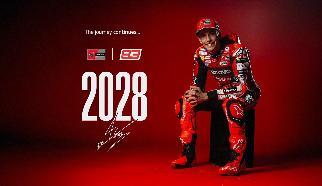 HE'S RED! マルク・マルケスがドゥカティ・レノボ・チームと2027年