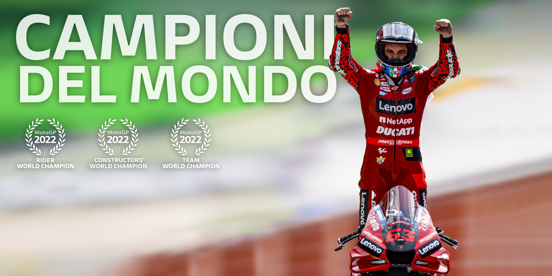 Champions of the world! Made in Italy passion and technology conquer MotoGP