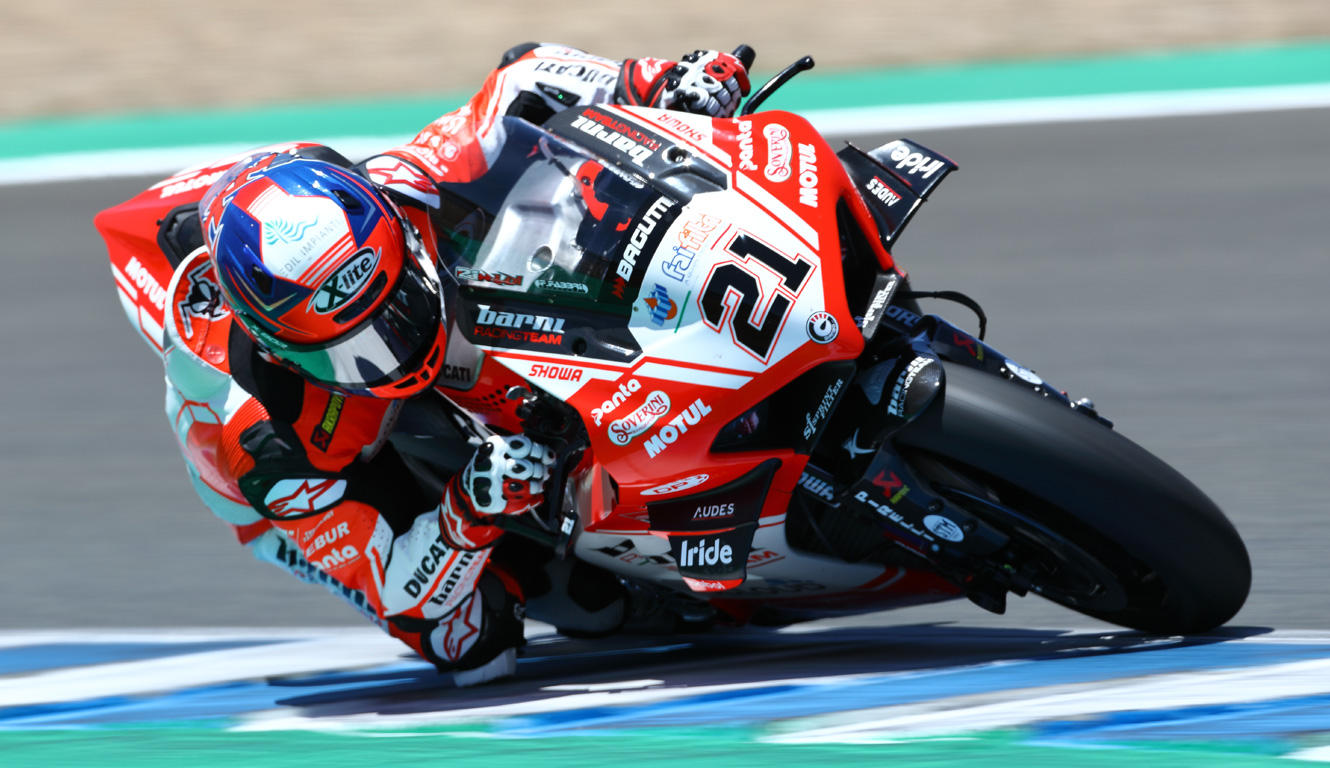 Rinaldi on defense takes the tenth place in race 1 at Jerez